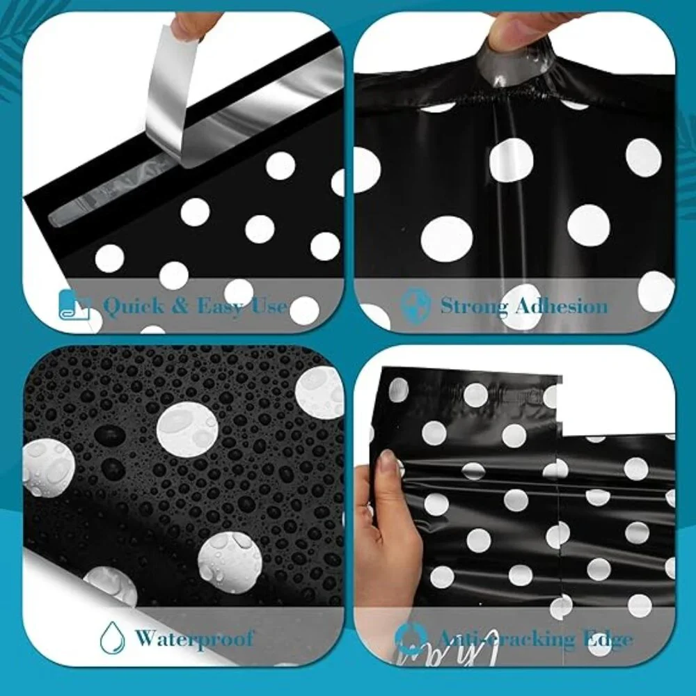 10 pcs Poly Mailers with Handle 10 X 13 Inch Premium Shipping Bags